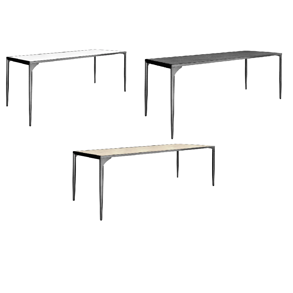 LUXCO™-ATELIER-LONG-MEETING-TABLE-BLACK-MATTE-WHITE-TB13-LBMW